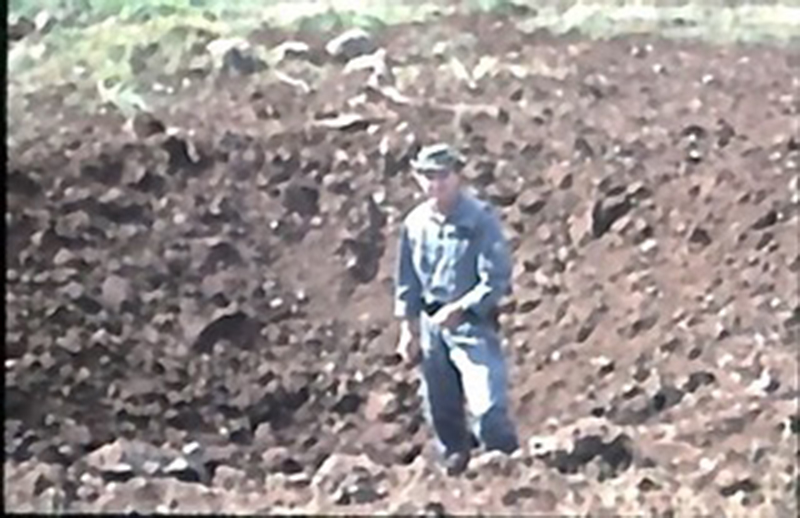Captain Viviano in bomb crater after repulsing NVA attack on SF camp