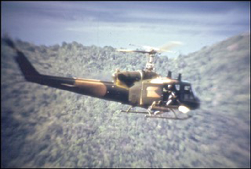 USAF 'gunship' firing minigun